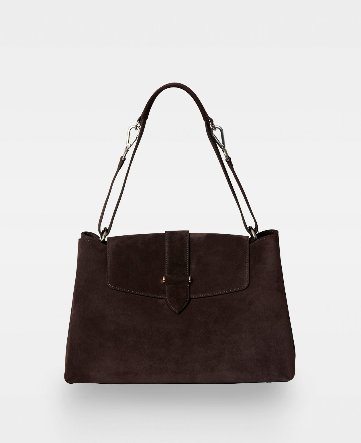 CATHRINE working shoulder bag Suede Dark Brown